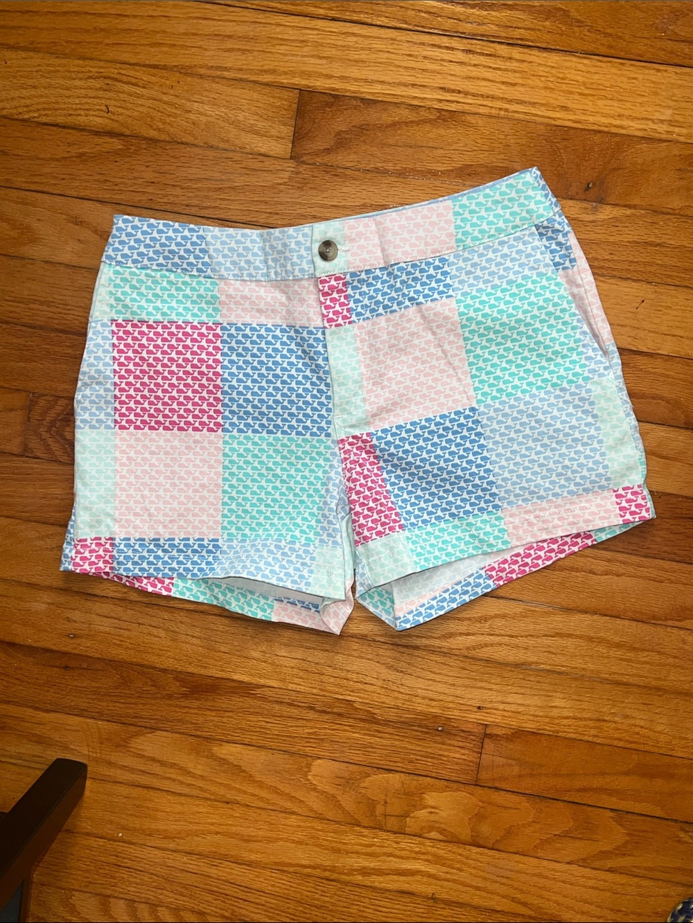 Vineyard Vines Pastel Patchwork Logo Print Shorts